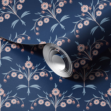 Floral Scallops Wallpaper