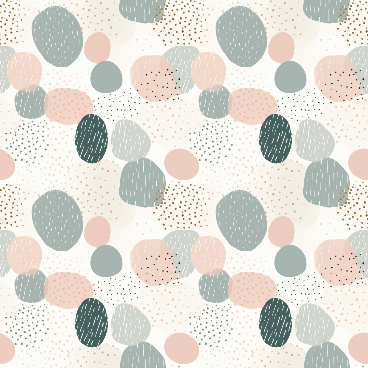 Fun and Quirky Boho Circles Wallpaper