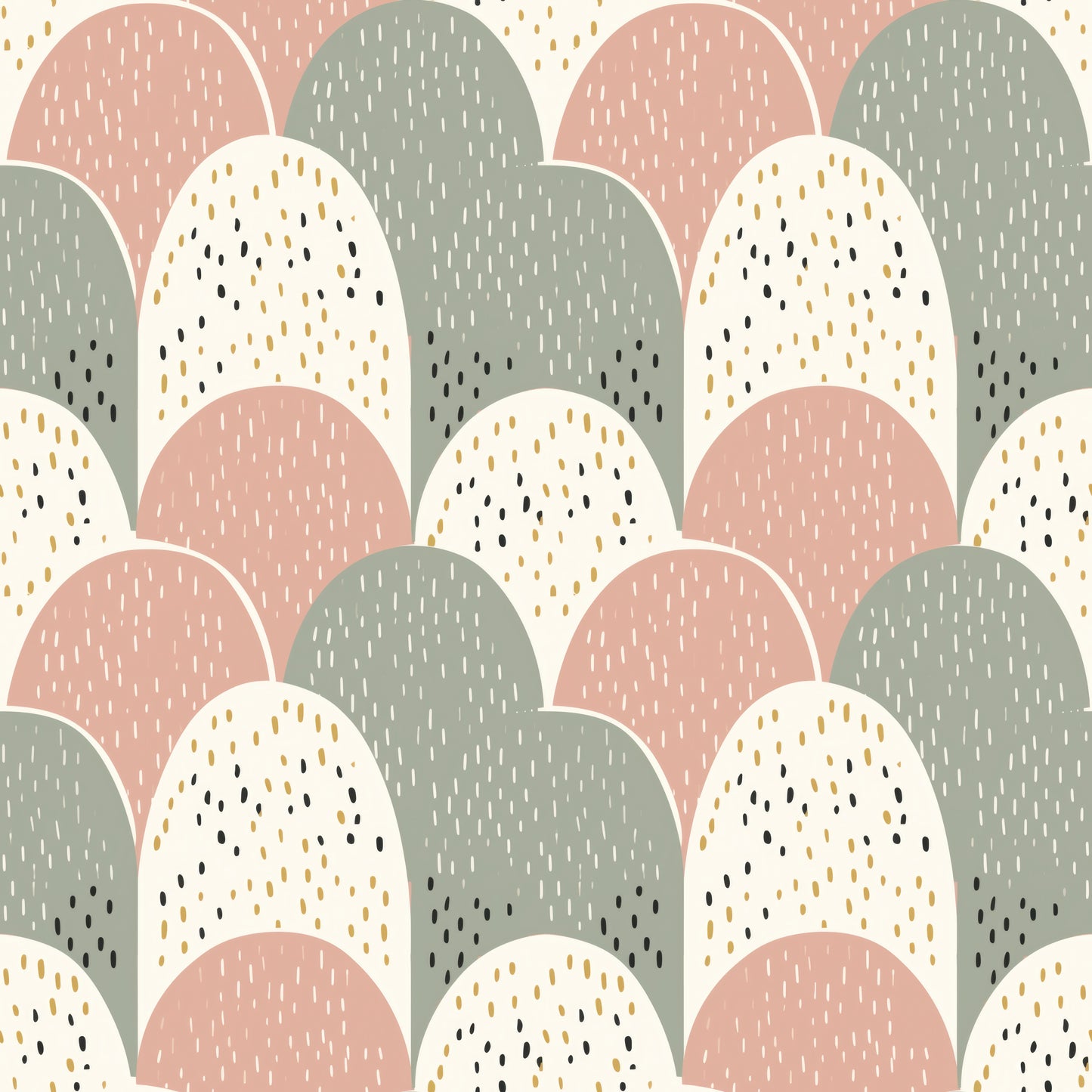 Geometric Boho Hills Wallpaper