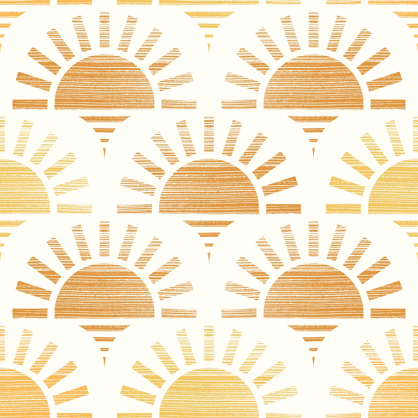 Glowing Sun Butterscotch Wallpaper
