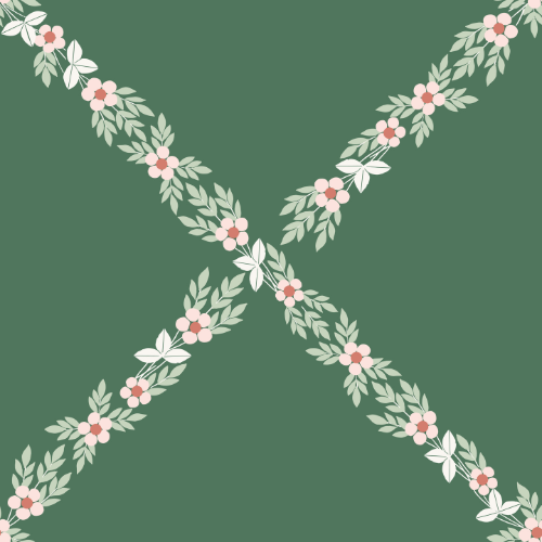 Grandmillenial Floral Trellis Wallpaper