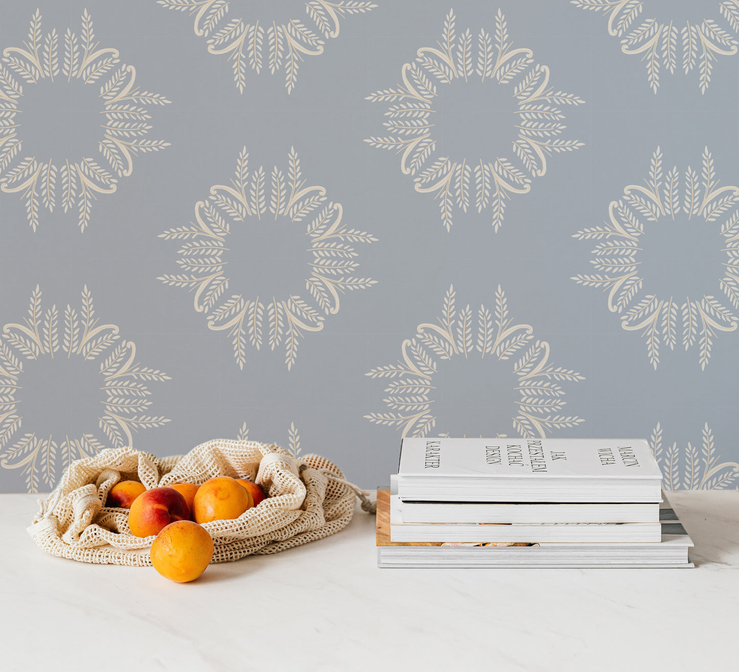 Sunburst Arabesque Wallpaper