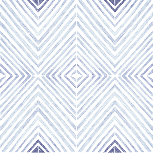 Indigo Denim Geometric Tile Wallpaper