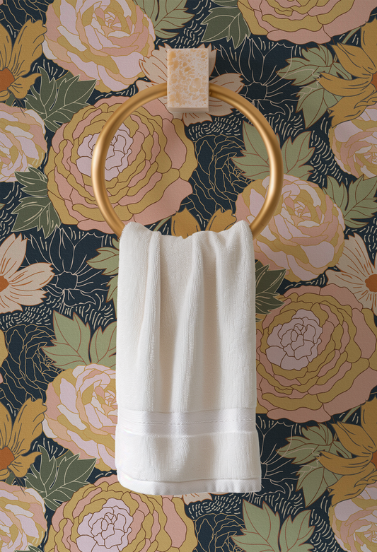 Large Floral Wallpaper
