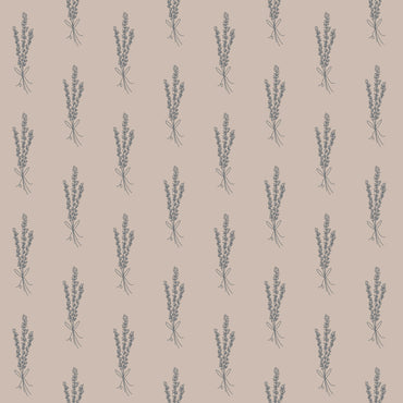 Lavender Bundles peel and stick wallpaper pattern detail