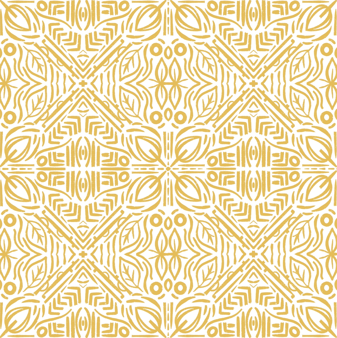 Linework Gold Wallpaper