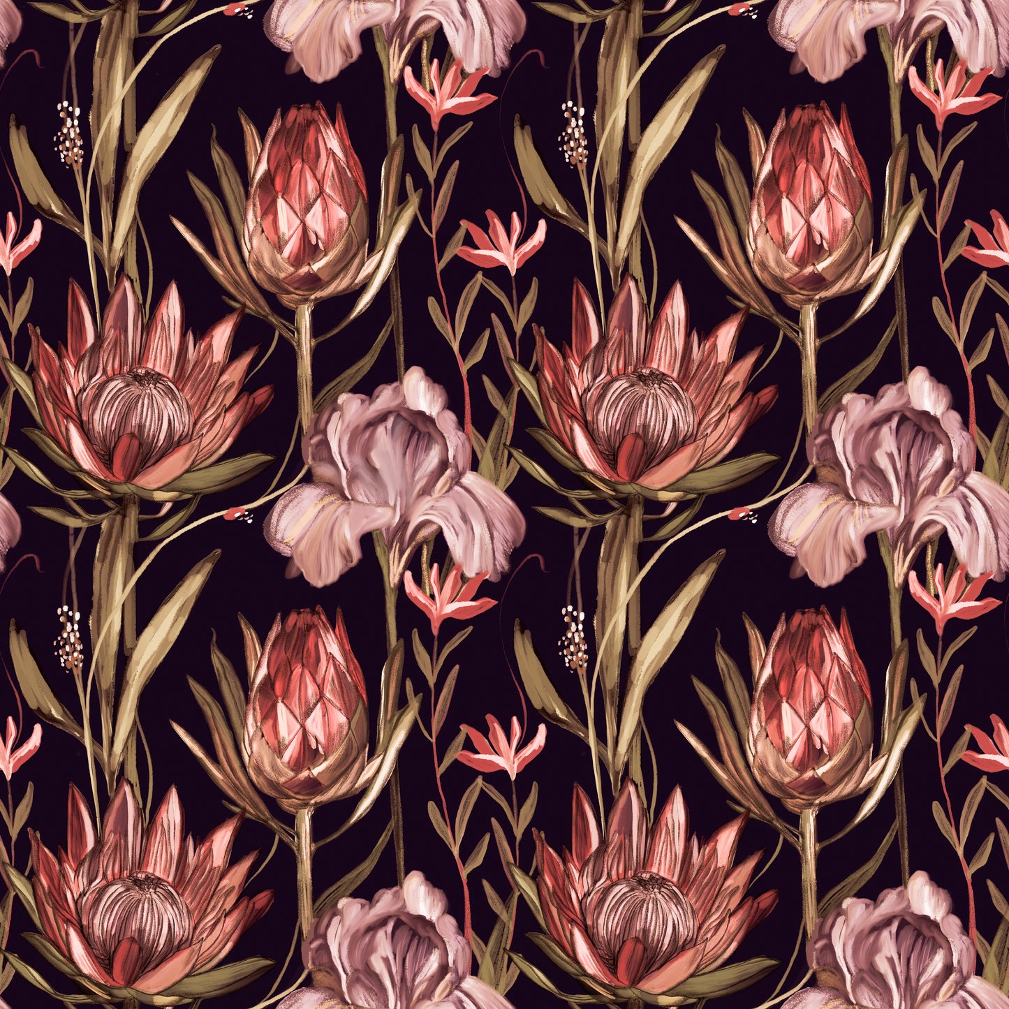 Midnight Botanica Wallpaper