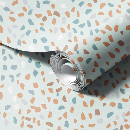 Mint Terrazzo Wallpaper