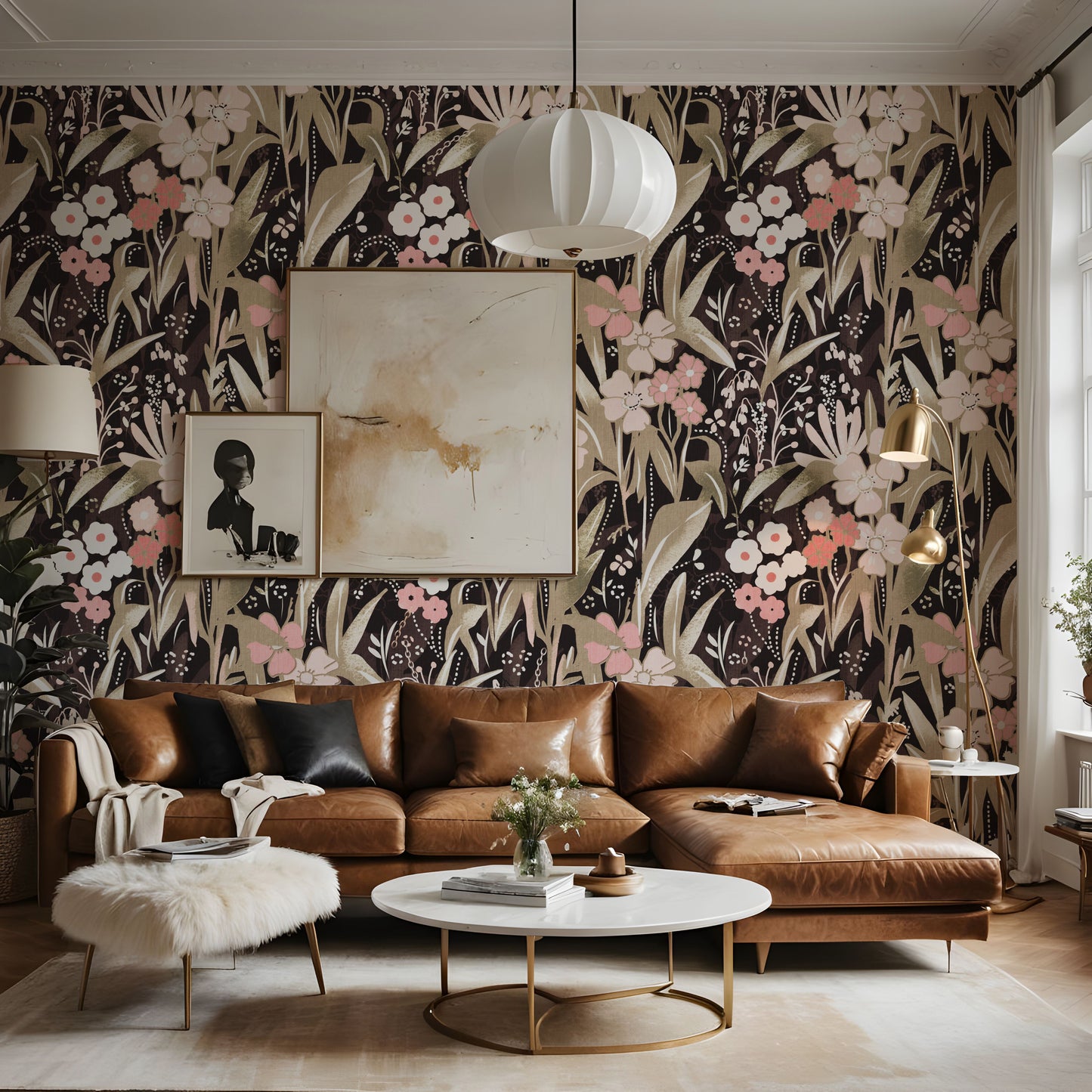 Vintage Floral Dream Peel and Stick Wallpaper