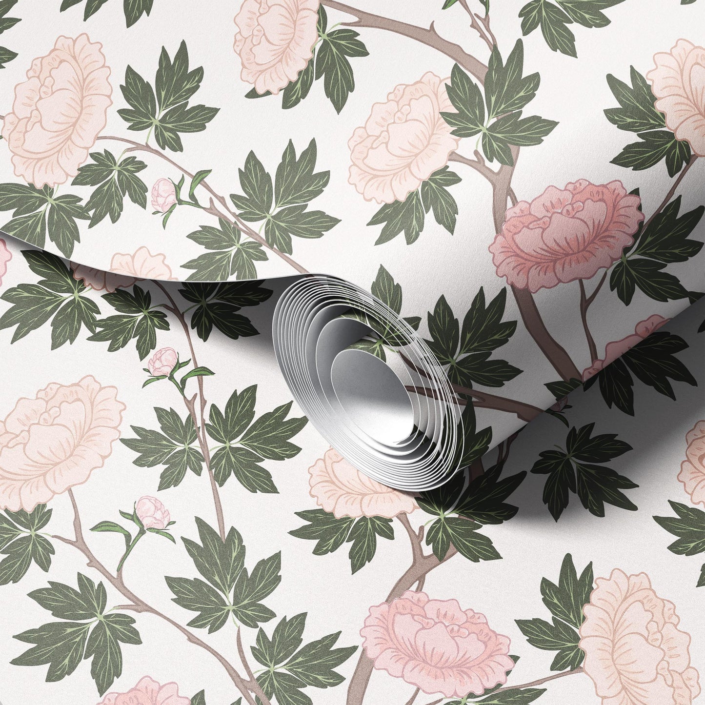 Peony Chinoiserie Wallpaper