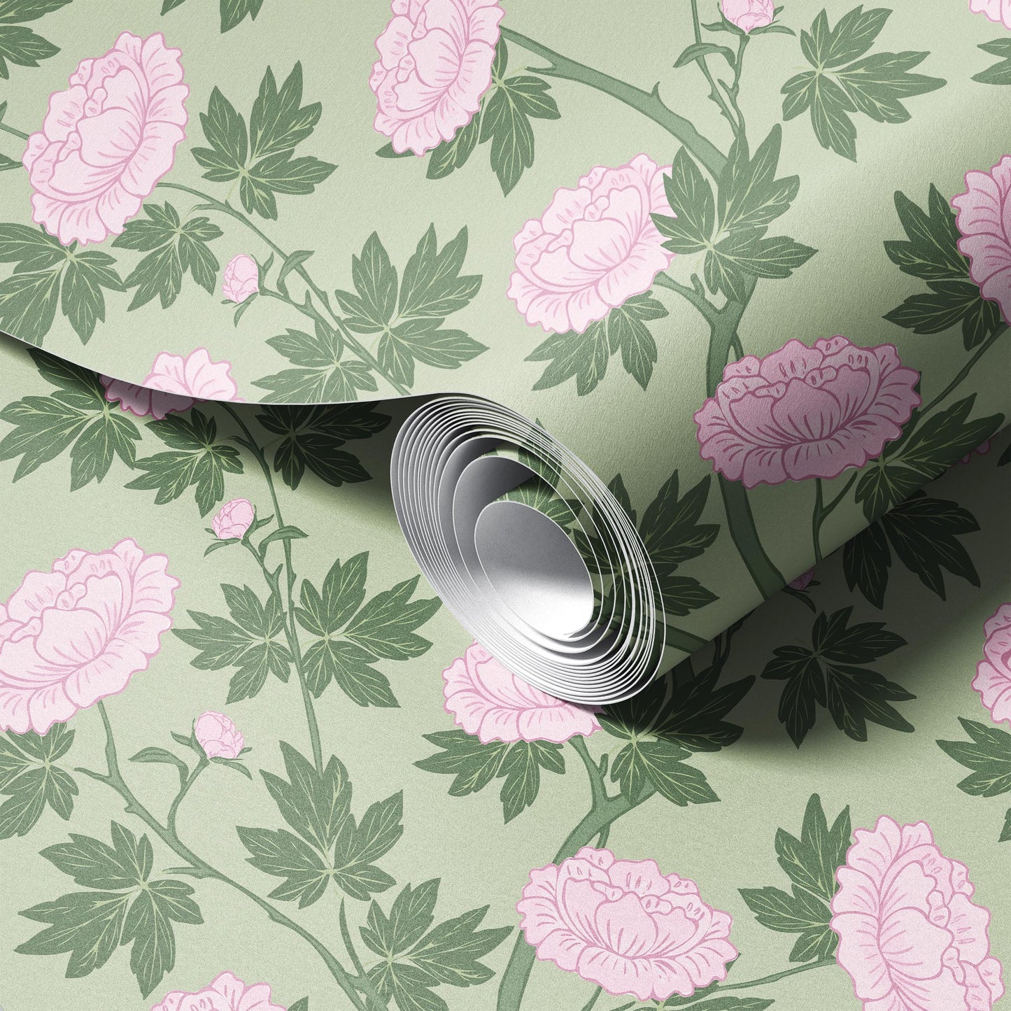 Peony Chinoiserie Wallpaper
