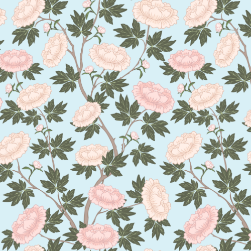 Peony Chinoiserie Wallpaper