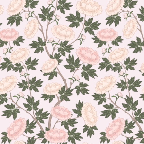 Peony Chinoiserie Wallpaper
