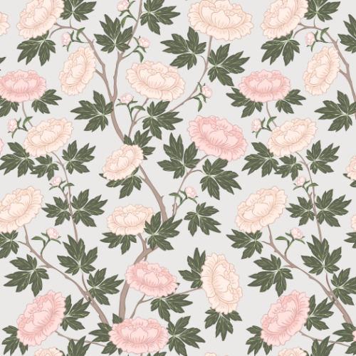 Peony Chinoiserie Wallpaper