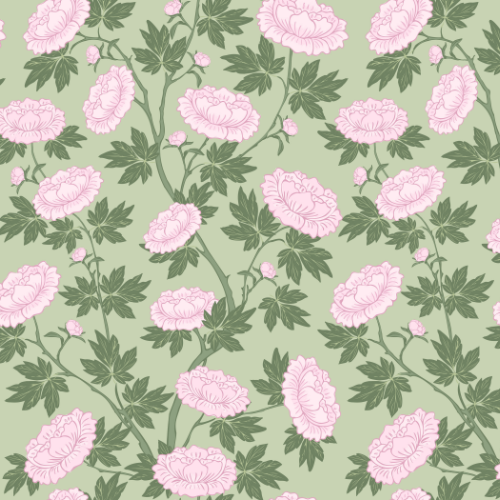 Peony Chinoiserie Wallpaper