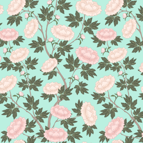 Peony Chinoiserie Wallpaper