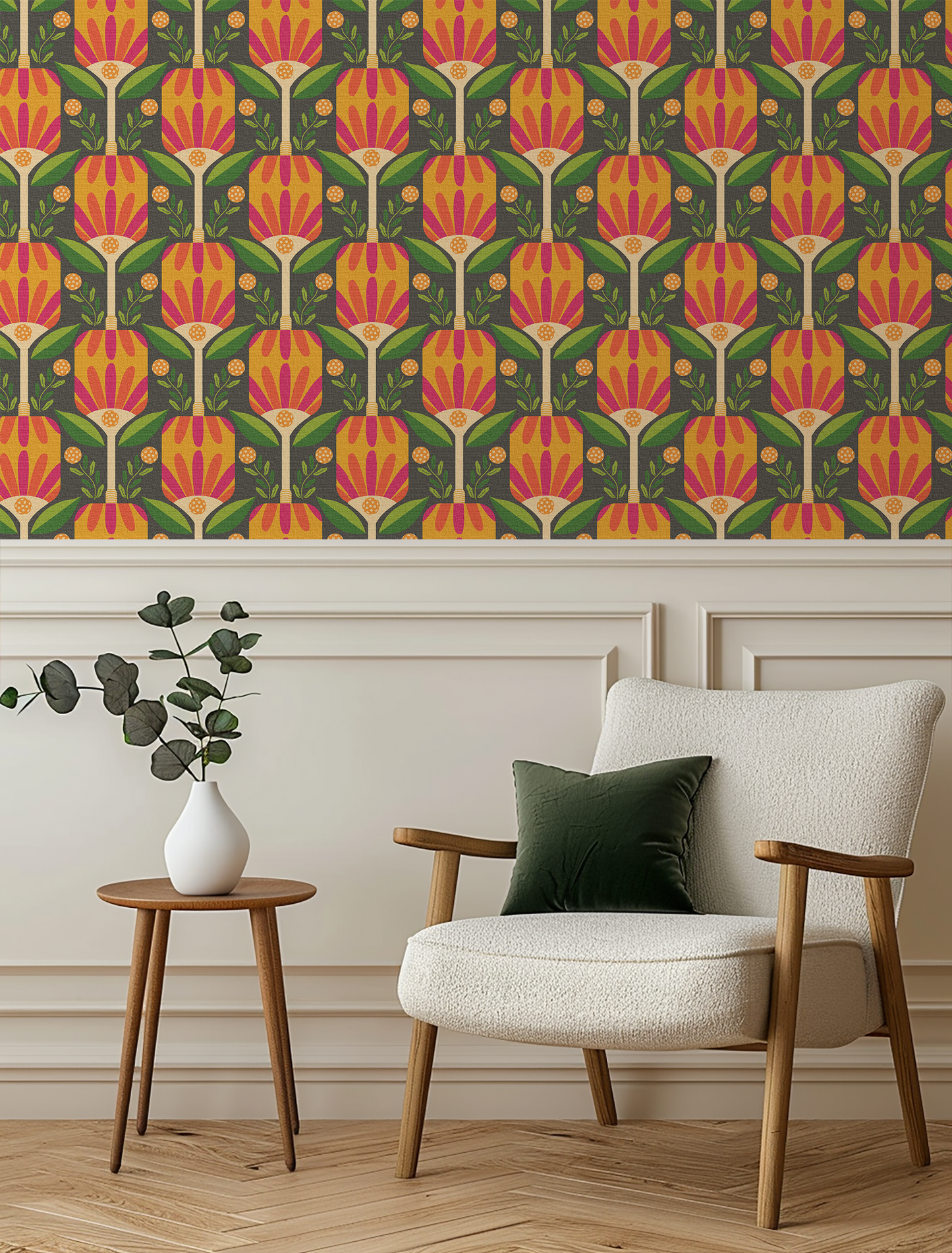 Retro Pickleball Wallpaper