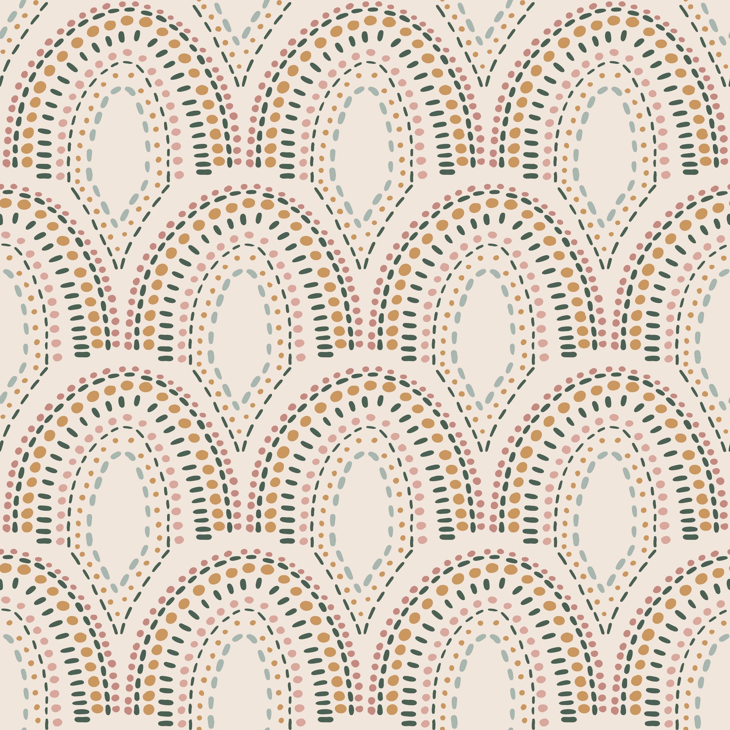 Rainbow Scallops Wallpaper
