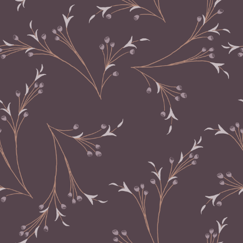 Art Nouveau Branches Wallpaper