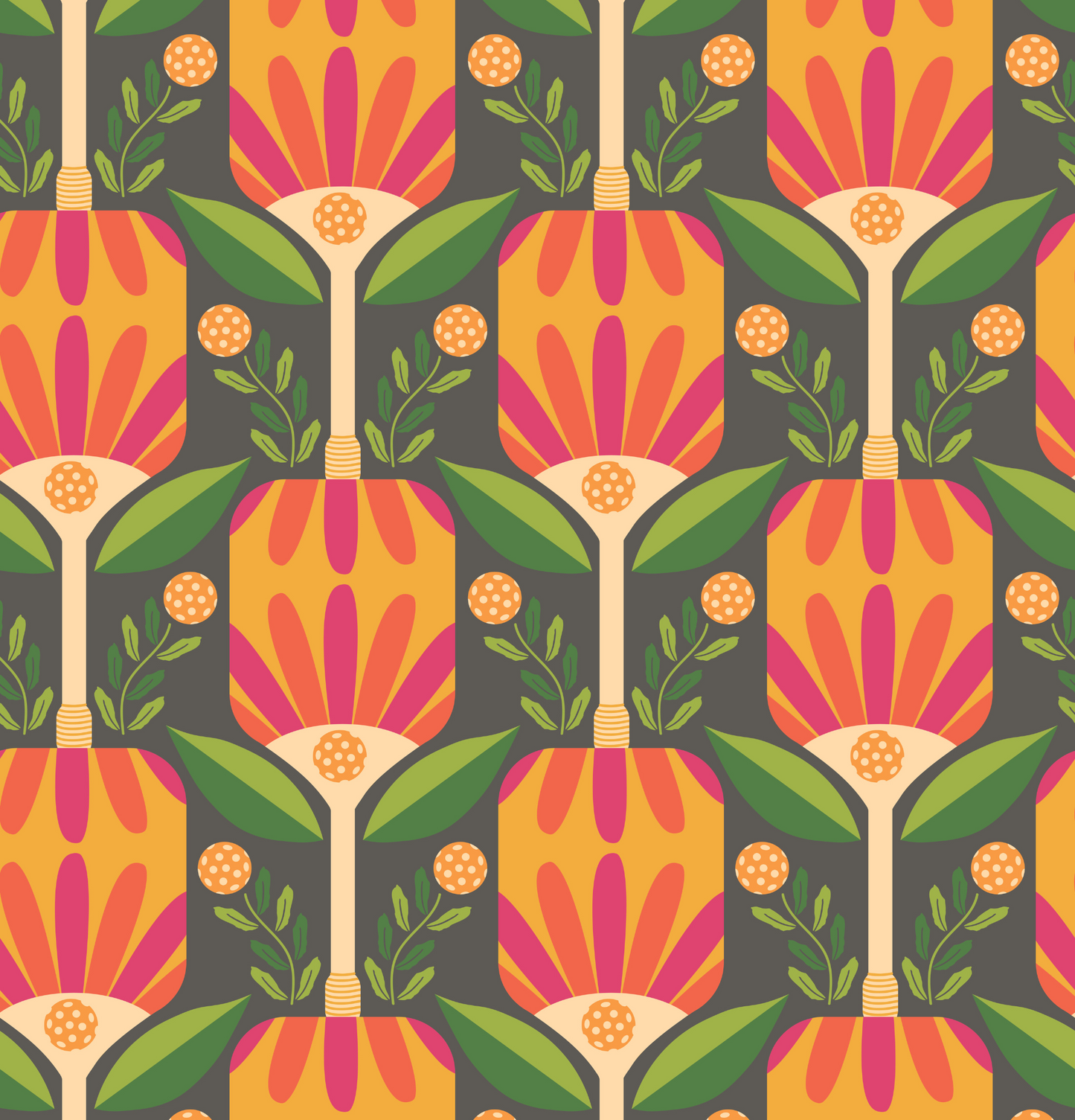Retro Pickleball Wallpaper