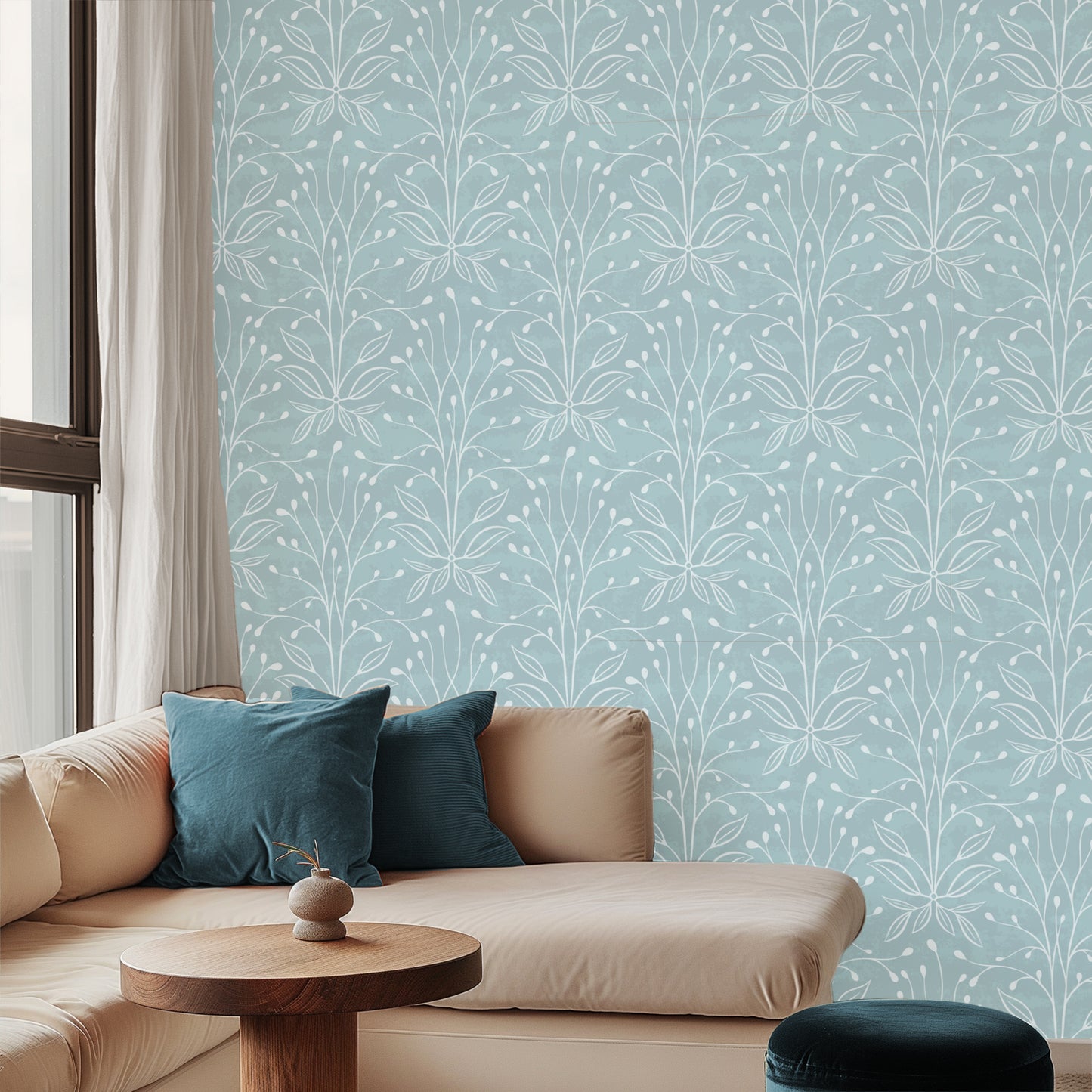Bashful Botanical Wallpaper