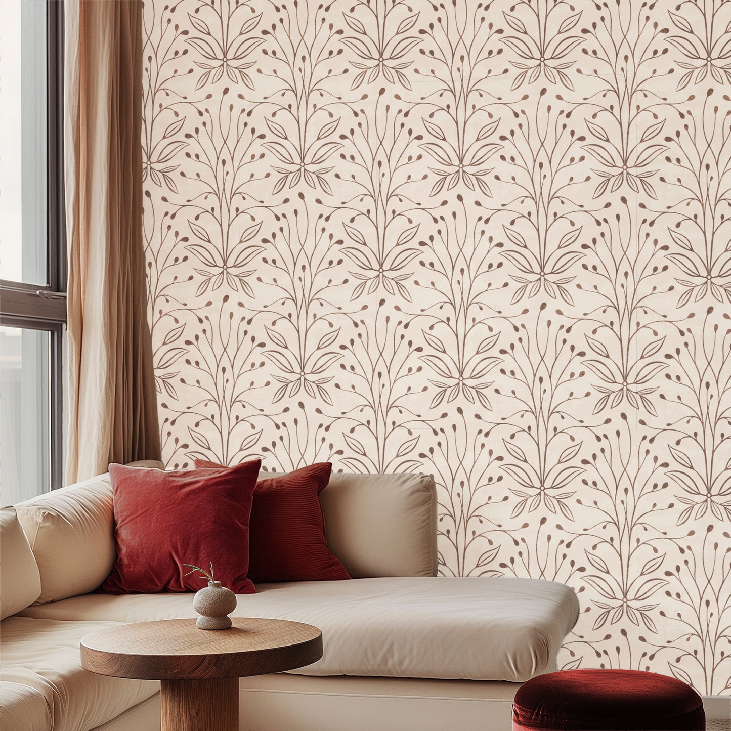 Bashful Botanical Wallpaper