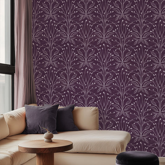 Bashful Botanical Wallpaper