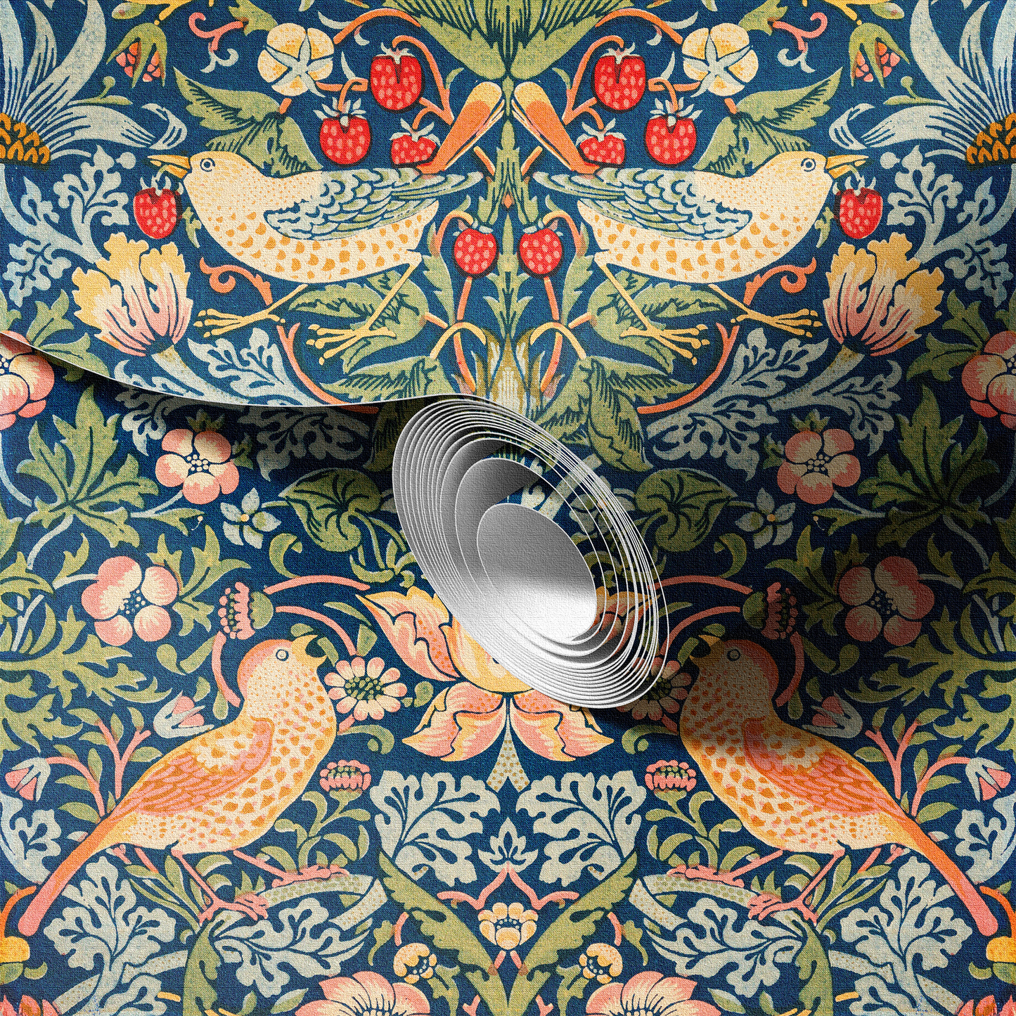Strawberry Thief by William Morris Wallpaper