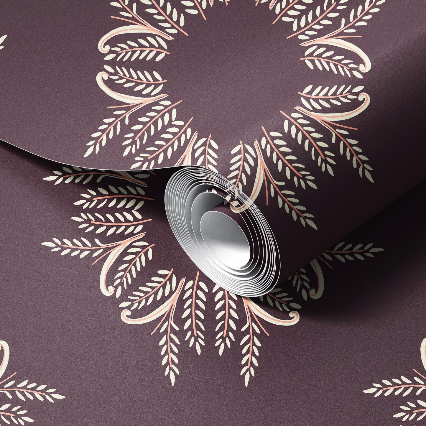 Sunburst Arabesque Wallpaper