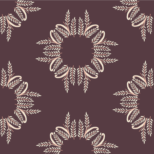 Sunburst Arabesque Wallpaper