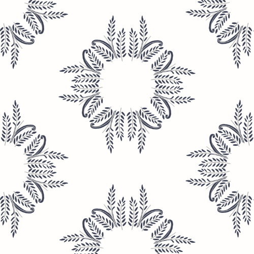 Sunburst Arabesque Wallpaper
