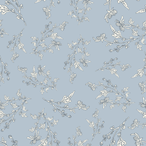 Swirling Lotus Damask Wallpaper