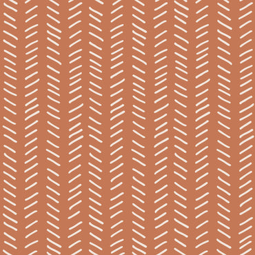 Terracotta Mudcloth Wallpaper