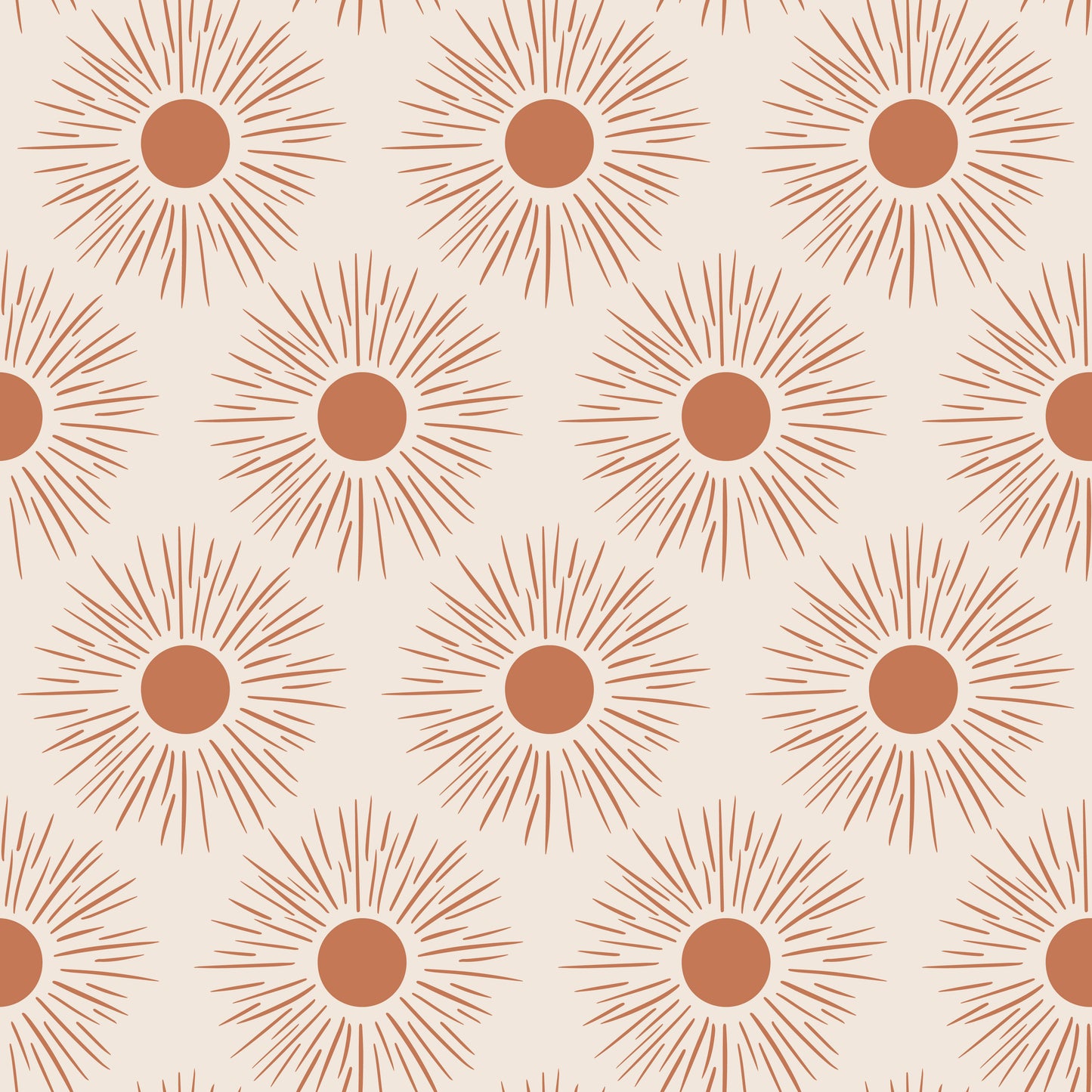 Terracotta Sun Wallpaper