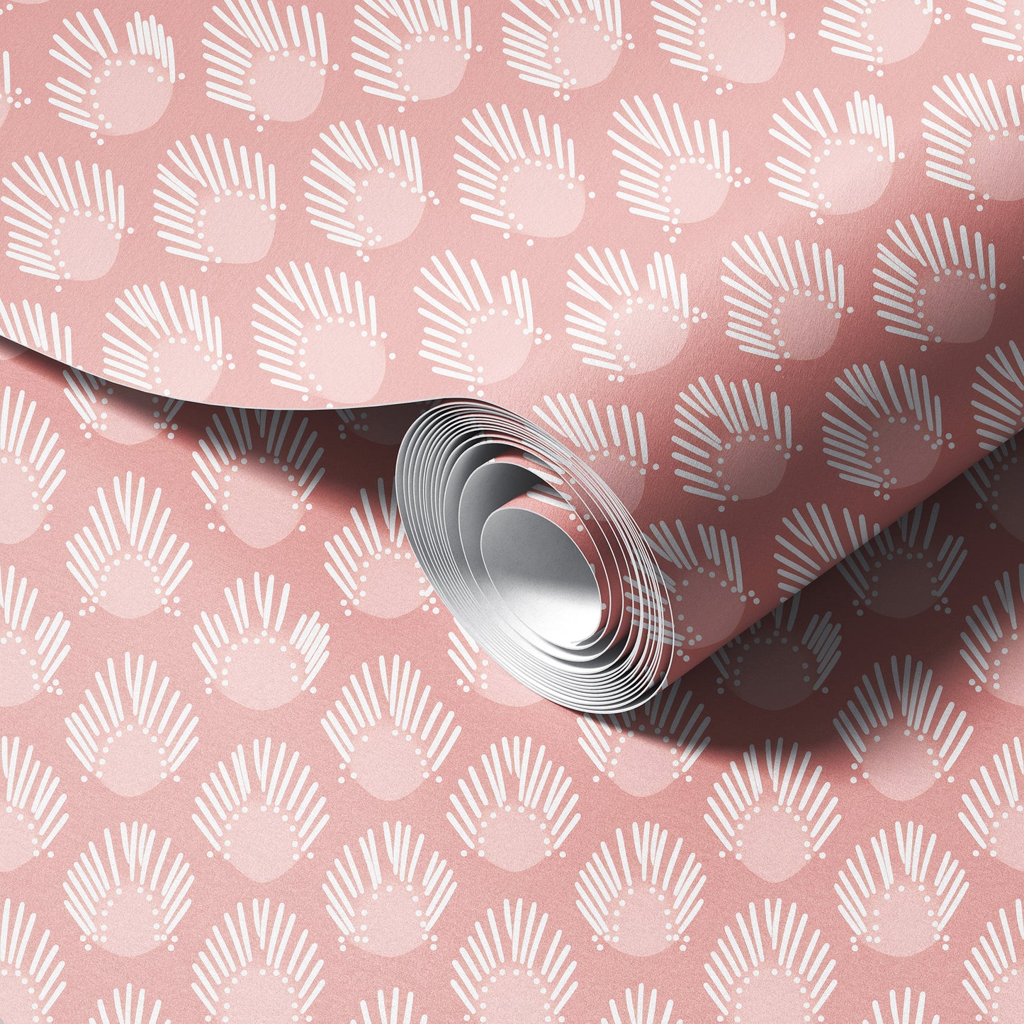 Tribal Vibes peel and stick wallpaper room mockup