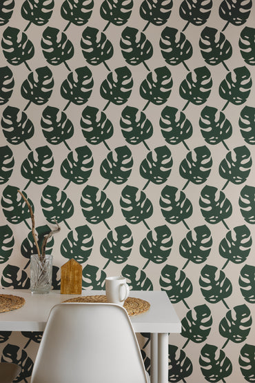 Monstera Plant Leaves Wallpaper