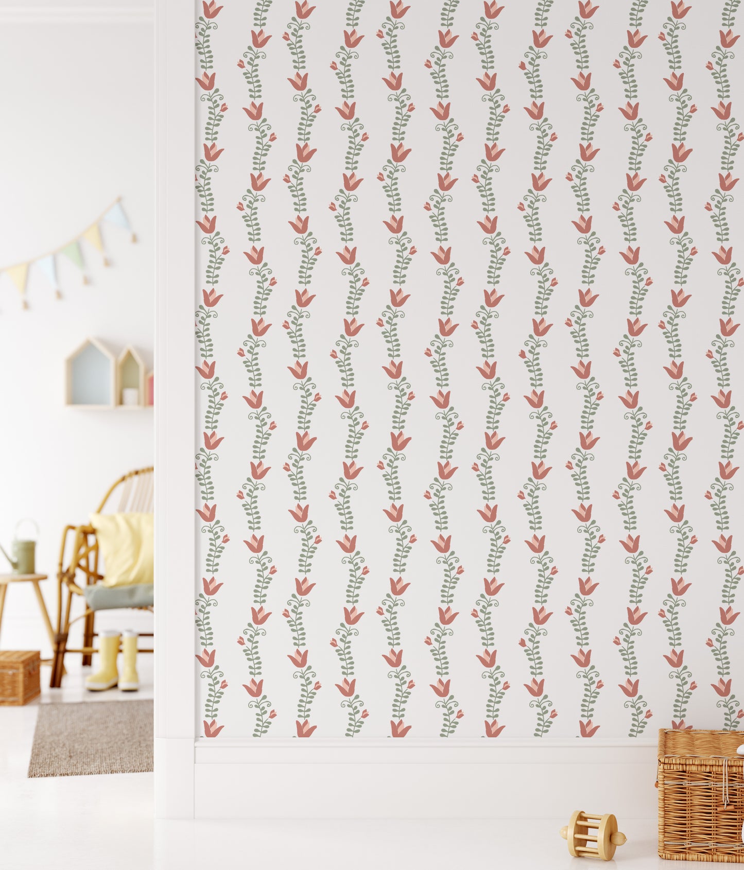 Tulip Lace Peel and Stick Wallpaper