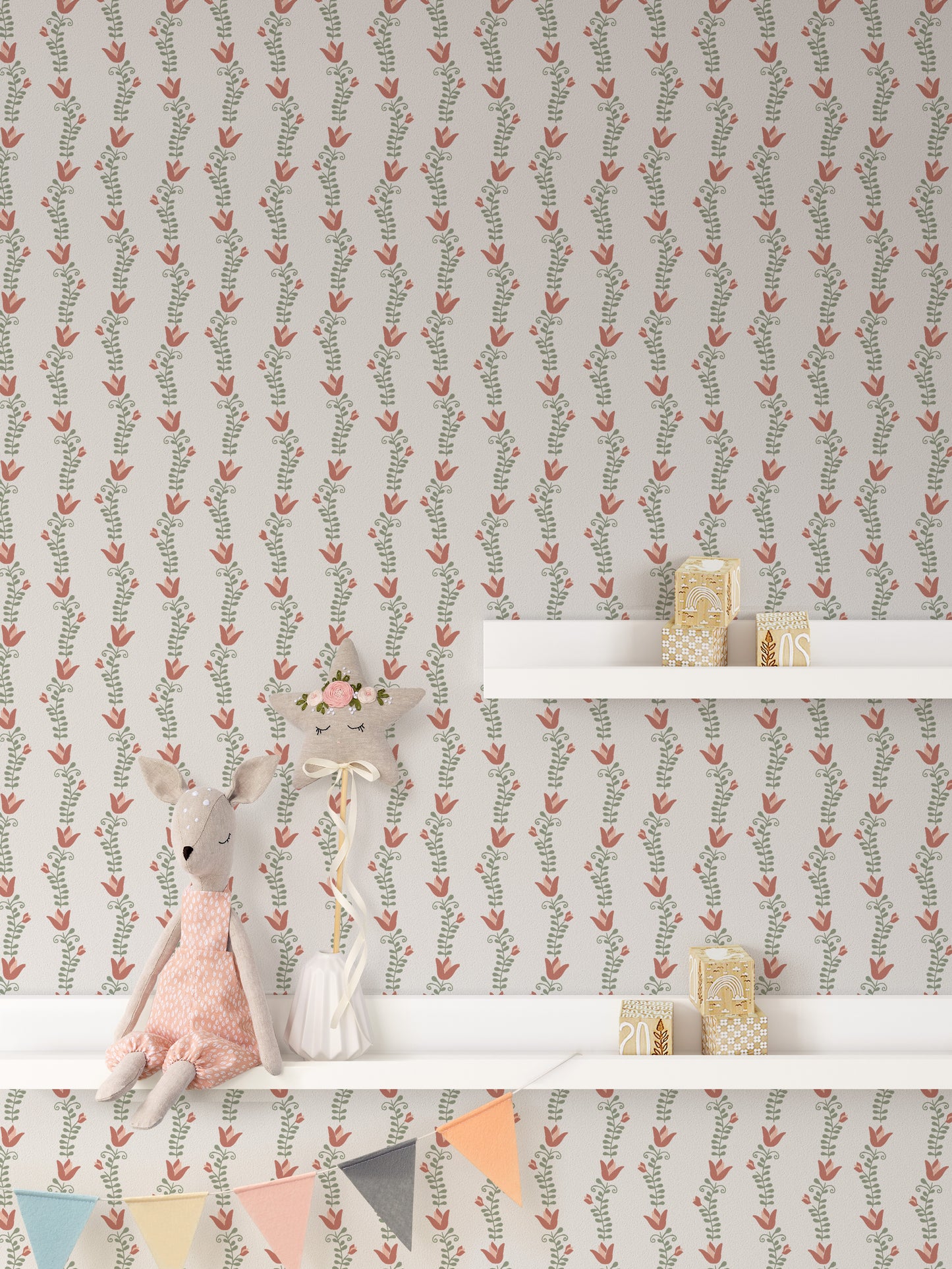 Tulip Lace Peel and Stick Wallpaper