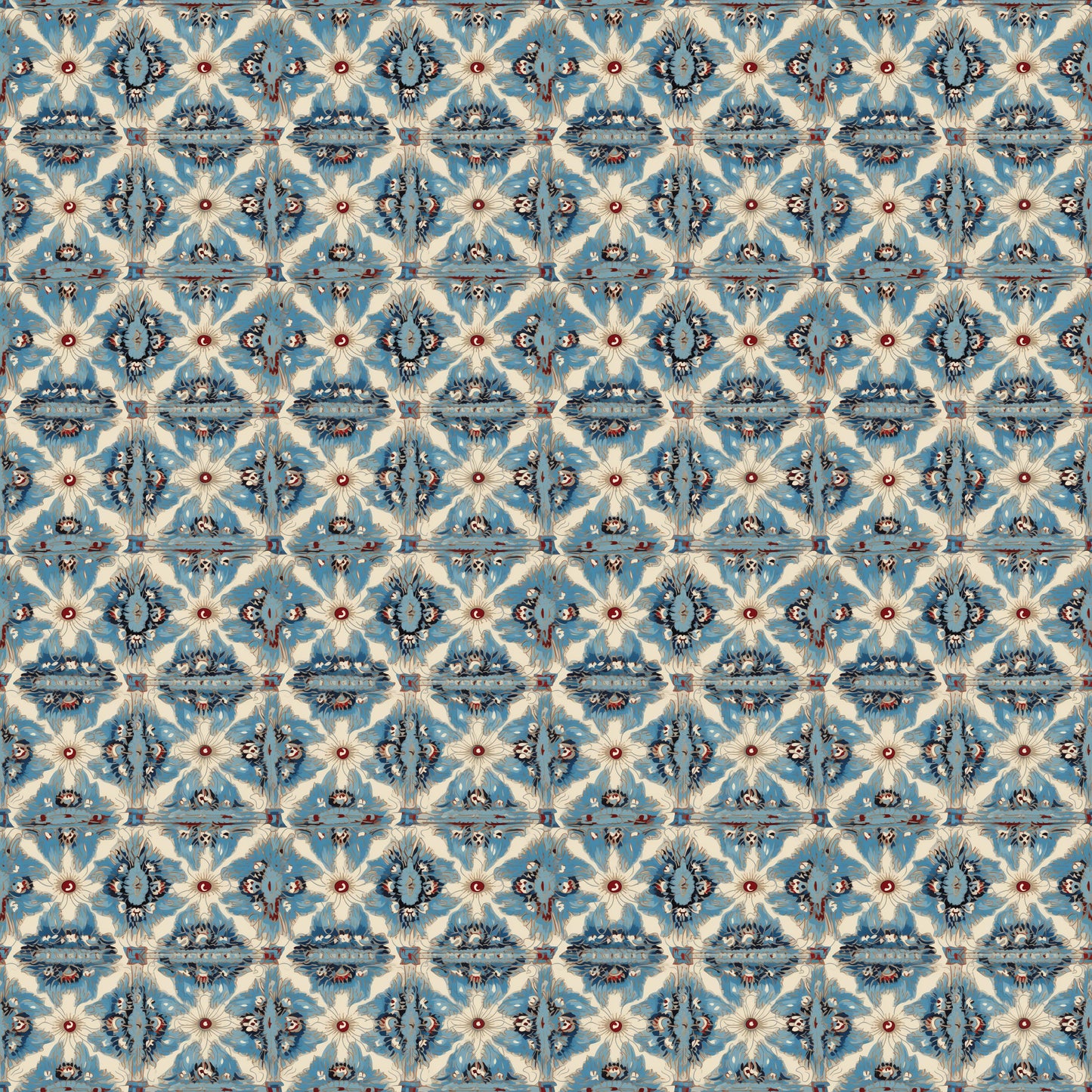 Morroccan Blue Wallpaper