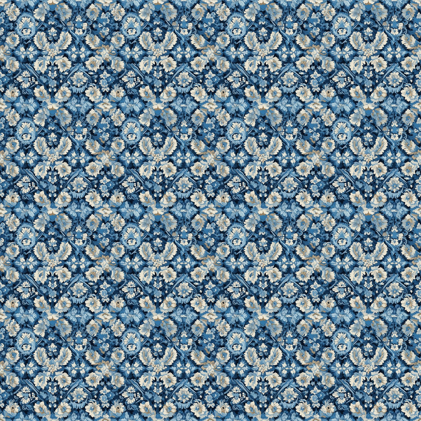 Sapphire Blossom Turkish Wallpaper