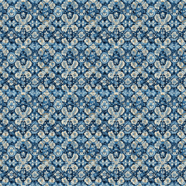 Sapphire Blossom Turkish peel and stick wallpaper pattern detail