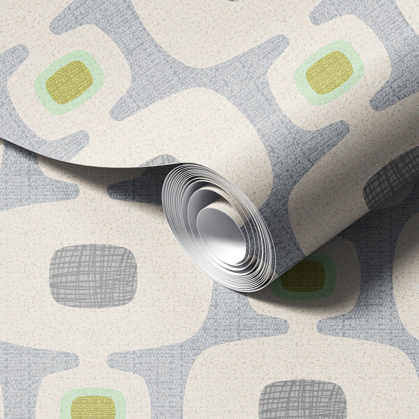 Vintage Television Scribble Orbs Wallpaper