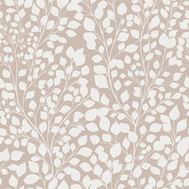 White Vine peel and stick wallpaper pattern detail