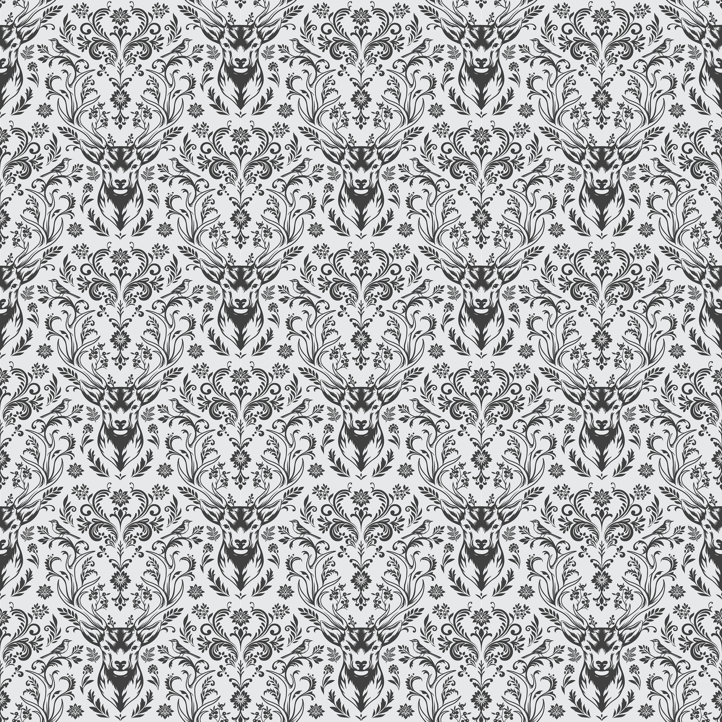 Woodland Damask Light Wallpaper