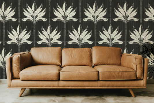 Art Deco Palm Wallpaper