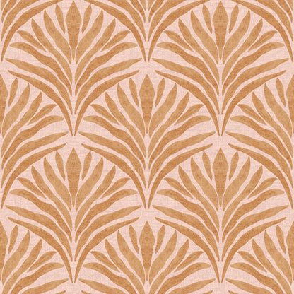 Boho Canopy Gold peel and stick wallpaper pattern detail