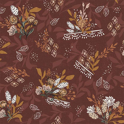 Boho Florals and Lace Wallpaper