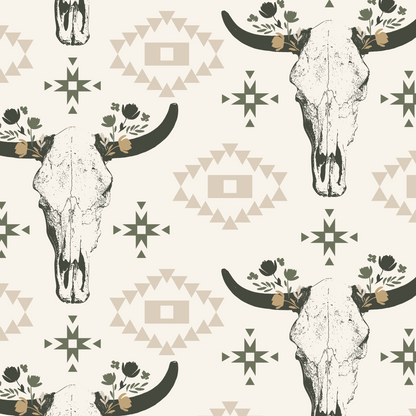 Western Cow Skulls Wallpaper