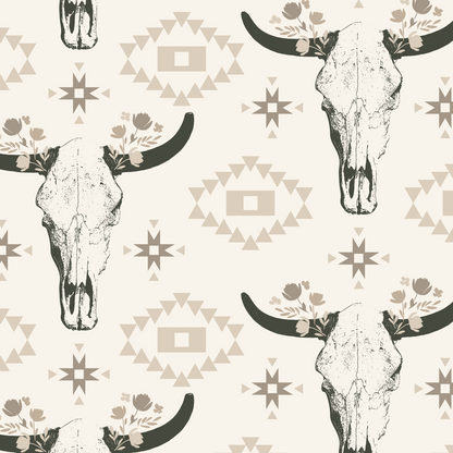 Western Cow Skulls Wallpaper