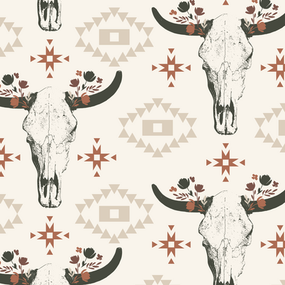 Western Cow Skulls Wallpaper